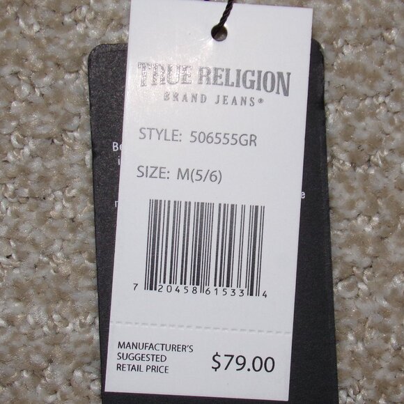 BOYS TRUE RELIGION 2PC SHIRT SWEATPANTS SZ M 5/6 - Picture 4 of 4
